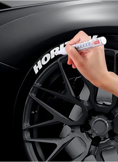 Buy Car Motorcycle Tyre Writing Pen, Quick Dry Waterproof and Friction Resistant Writing Pen, Suitable for All Kinds of Tires and Minor Car Scratches (Red) in Egypt