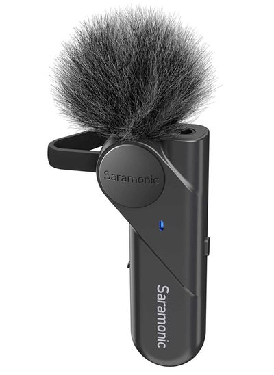 Buy BTW Wireless Bluetooth Clip-On Microphone with 3.5mm Headphone Out & Noise Reduction for Computers, Smartphones in UAE