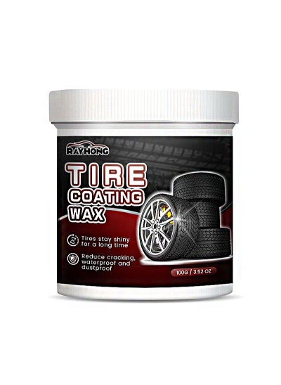 اشتري Tire Coating Wax  Tire Protectant Quickly Penetrates The Rubber Surface To Form A Protective Film To Prevent Fading Cracking And Discoloration UV Protection Long Lasting Gloss في السعودية