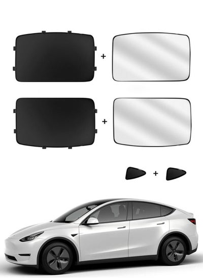 اشتري Sunroof Sunshade Glass Roof Sunshade Kit Compatible with Tesla Model Y 2020-2022 في الامارات