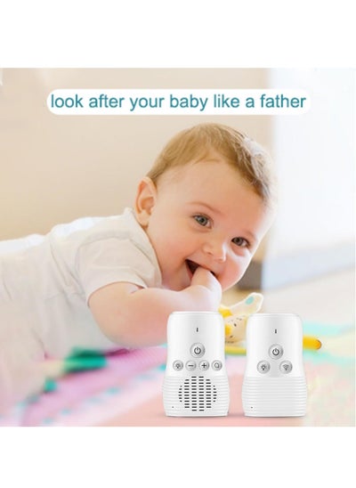 اشتري Wireless Audio Baby Monitor, DMG Rechargeable Baby Care Monitor with Two-Way Talk, Baby Walkie Talkie, High Sensitivity Microphone, Speaker, and Night Light في الامارات