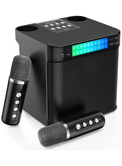 Buy YS 223 Portable Wireless Bluetooth Karaoke Speaker Stereo Bass With Dual Microphones in UAE