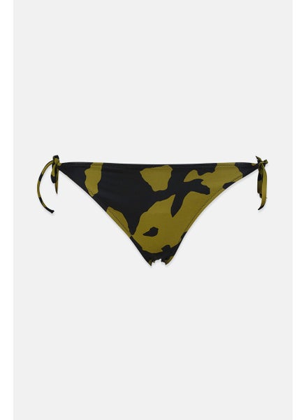 Buy Women Camouflage Bikini Bottom, Olive and Black in Saudi Arabia