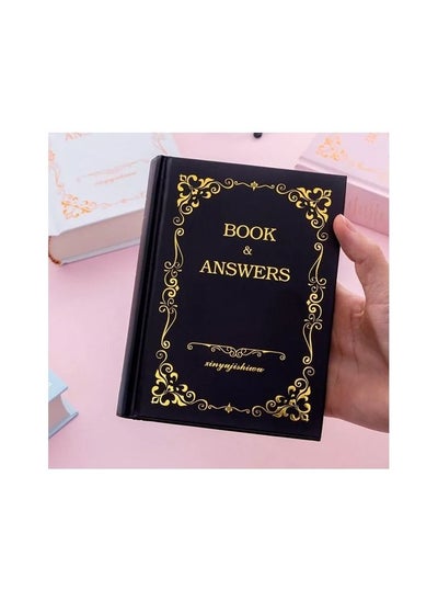 Buy 1-Piece The Book of Answers,My Life Answer Book Chinese and English Version Diary Note Book,Black Colour in UAE