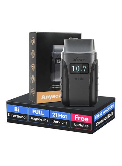 XTOOL Anyscan A30 BT OBD2 Scanner – Full Bidirectional Diagnostic Tool With 8 Reset Functions & Lifetime Updates