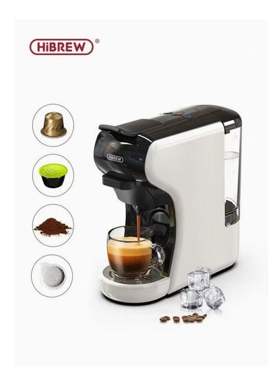 HiBREW Multiple Capsule Coffee Machine Hot/Cold DG Cappuccino Nes Small  Capsule ESE Pod Ground Coffee Cafeteria 19Bar 5 in 1 H2B