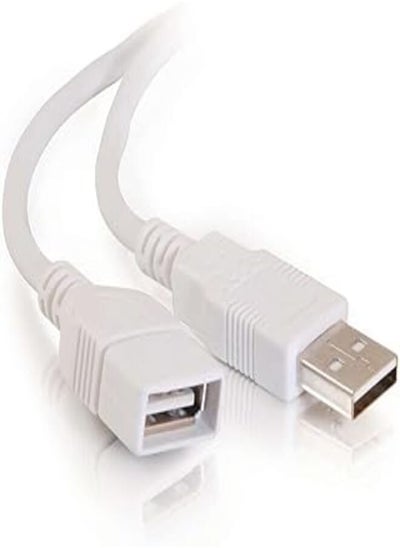 Buy Keendex kx 2466 usb 2.0 a male to a female extension cable, 1 meter - white in Egypt