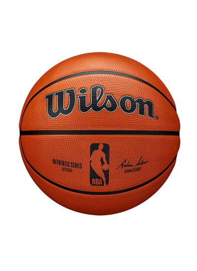 Buy NBA Authentic Series Outdoor Basketball - Size 7 for +12 years old and Adults - Orange in UAE