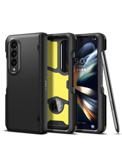 Buy Spigen Slim Armor Pro Pen Edition Case Compatible with Samsung Galaxy Z Fold 4 5G - Black in Egypt