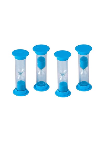 اشتري 2 Minute Sand Timer Plastic Hourglass Creative Gift for Kids, for Games Classroom Home Office School Kitchen, for Brush Teeth, Homework, Exam, Do Exercises Timer and More Set of 4 في السعودية