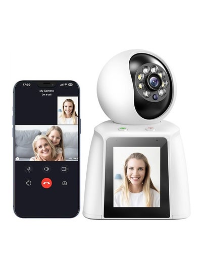 Buy Baby Security Camera With 2K Wifi Monitor, Motion Detection, Smart Siren, Night Vision, Cloud And SD Storage, 2.8 Inches Screen, 32G Memory Card in Saudi Arabia