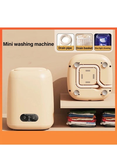 Buy Mini Washing Machine, 9L Portable Washing Machine with Drain Basket for Apartment, Travel, Underwear, Panties, Socks, Kids in Saudi Arabia