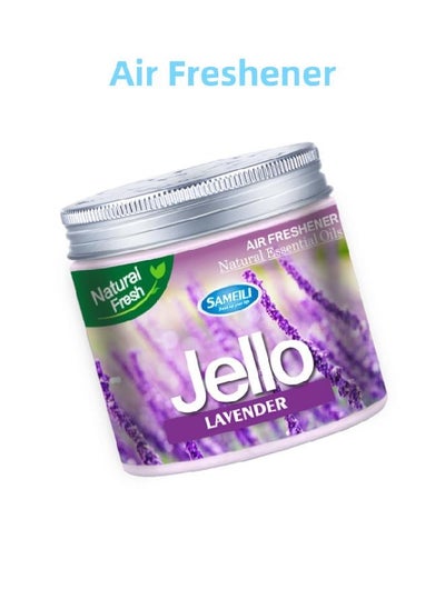 Buy Air Freshener -Lavender Scent - Odor Eliminator - Gel Scent Freshener - Room Closets Bathrooms Car - 220g in UAE