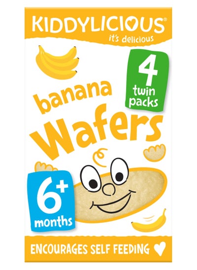 Buy Banana Wafers - Gluten & Dairy Free Kids Snack - Suitable for 6+ Months - 4x4 gms in UAE