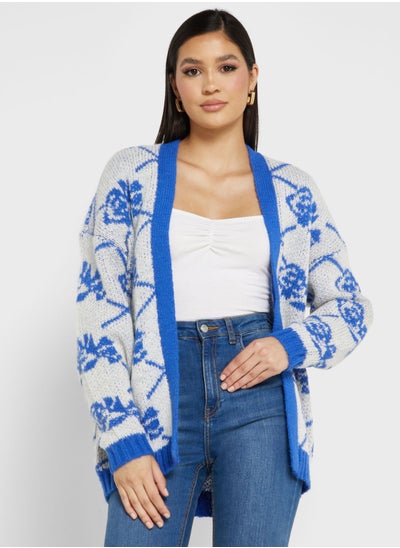 Buy Printed Knitted Cardigan in Saudi Arabia