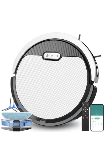 Buy Smart Robot Vacuum Cleaner, 4000Pa Suction, Automatic Charging, Deep Cleaning 3-in-1 Vacuum Cleaner - Suitable for Hard Floors and Carpets in UAE