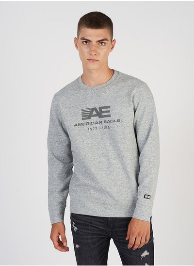 Buy AE Active 24/7 Crew Neck Graphic Sweatshirt in UAE