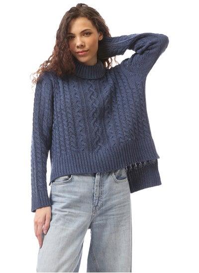 اشتري Jeans BLue Knitted Slip On Comfy Pullover في مصر