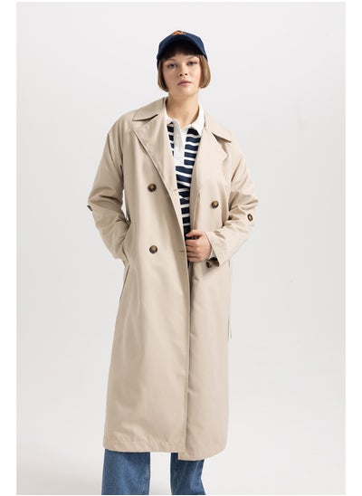 Buy Woman Relax Fit W/O Hoodie Trenchcoat in Egypt