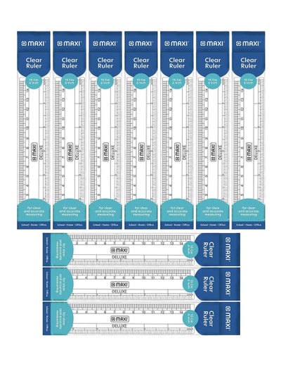 اشتري مسطرة بلاستيكية مكونة من 10 قطع بطول 15 سم في الامارات