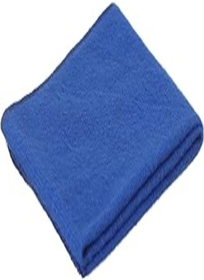 اشتري 30*70 Car Drying Towel, Free Microfiber Cleaning Cloth, Premium Professional Soft Microfiber Towel, Super Absorbent Detailing Towel for Car/Windows/Screen/Kitchen - Blue في مصر