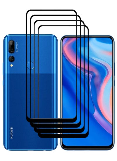 Buy 4 Pieces Antistatic ESD Dustproof Premium Quality High Definition Tempered Glass Screen Protector Designed For Huawei Y9 Prime (2019) in UAE