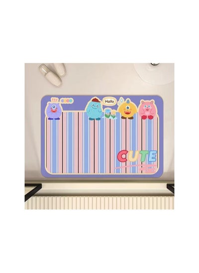 Buy Cartoon Cute Monster Diatom Mud Floor Mat in Saudi Arabia