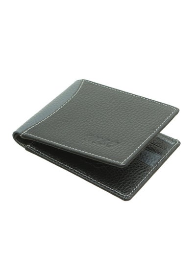 Buy M&O Men Leather Wallet With Attached Flip Pocket, Black in Egypt