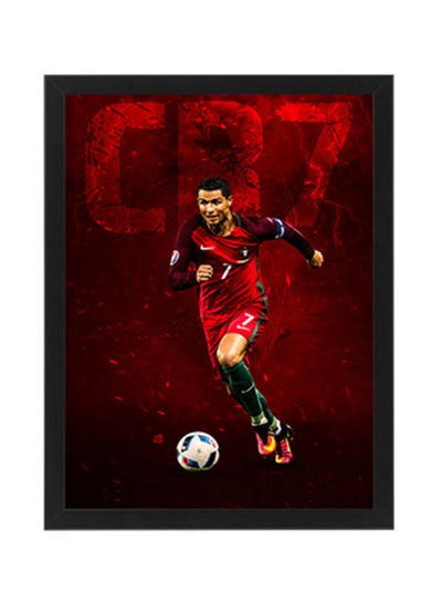 اشتري Cristiano Ronaldo Wall Art Poster Frame في مصر