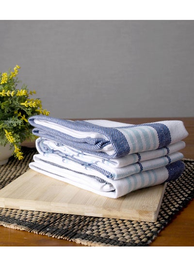 اشتري 3-Piece Multi Purpose Fabric Highly Absorbent Quick Dry Kitchen For Every Day Cleaning Towel Set 45x70 cm في الامارات