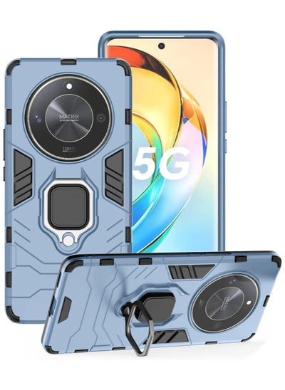 Buy Honor X9b/X50 5G Case Cover, Heavy Duty Dual Layer Shockproof Protective Cover with Magnetic Ring Kickstand,Honor X9B/X50 5G - Blue in Saudi Arabia