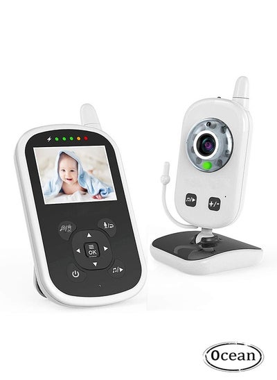 Buy 2.4''Display with 950mah Li-ion Battery, Baby Monitor with Camera and Audio, Night Vision, 2-Way Talk, Temperature Monitoring and Lullabies Playing, Support 2 X Digital Zoom Feel Free to See Baby in Saudi Arabia