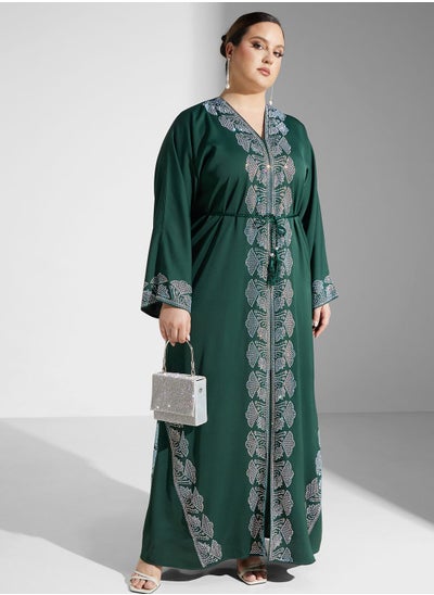 Buy Embellished Detail Abaya With Sheila in Saudi Arabia