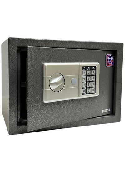 اشتري Digital Safe - Compact Steel Money Security Box with Electronic Keypad and 2 Manual Override Keys ( Black ) Colour By LOTFY GROUP ( H25 * W35 * D25 CM ) في مصر