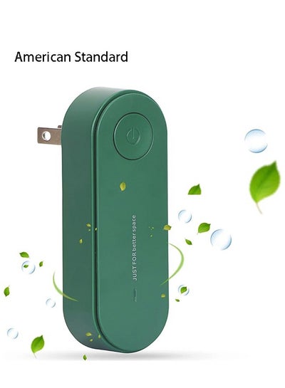 اشتري Plug-in American Standard Negative Ion Air Purifier Mini Portable Negative Ion Generator for Home/Bedrooms/Toilets/Living Room/Bathrooms/Closets/Pet Room（Green） في السعودية