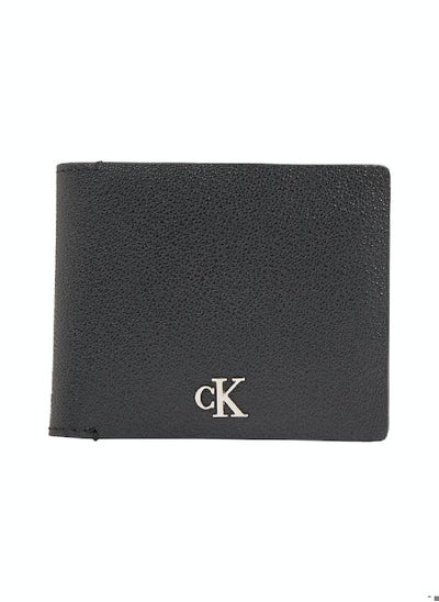 Buy Men's Leather RFID Billfold Wallet -  pebbled leather, Black in Saudi Arabia