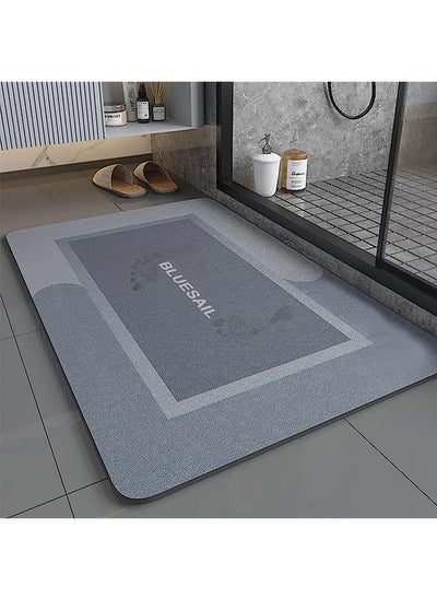 Buy Absorbent Bath Mats Comfort Floor Mats Non-Slip Soft Carpet Slip-Resistant Bathing Room Rug Quick-Dry Microfiber Bath Mats for Bathroom (60 * 90cm Rectangle) in Saudi Arabia