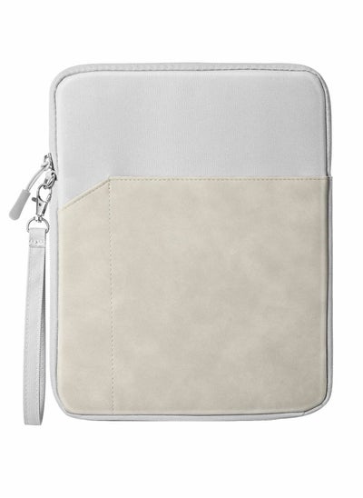 اشتري 9-11 Inch Tablet Sleeve Bag Carrying Case for iPad Pro 11 2021-2018, Air 5/4 10.9, 10.2, Galaxy Tab A8 10.5/Tab S8 11", Surface Go 2/1, Protective with Pocket, Light Gray في السعودية