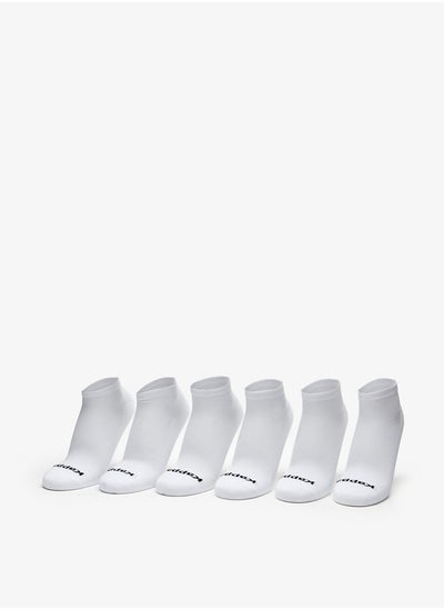 اشتري Logo Detail Ankle Length Sports Socks - Set of 6 في السعودية