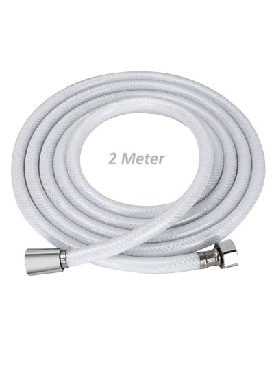 اشتري Shattaf Shower Hose Pipe with Metal connector High Pressure Anti-twist PVC Explosion-Proof Encryption Bidet Hose (2 Meter) في الامارات