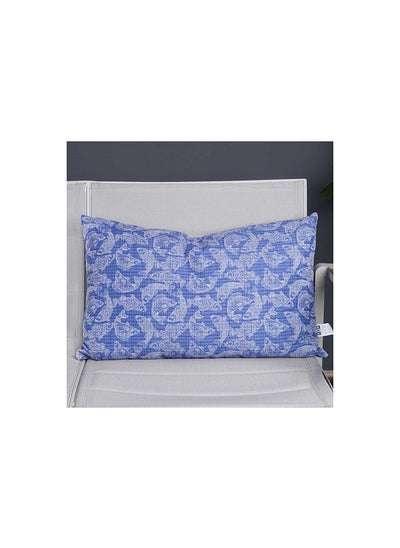 اشتري Maverick Printed Filled Cushion 40x60cm - Blue في الامارات