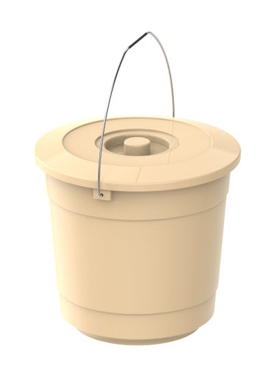 Buy EX 10L Round Plastic Bucket with Steel Handle in Saudi Arabia