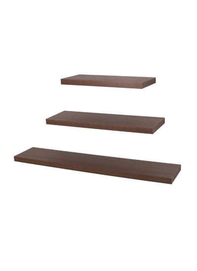 Buy Regge Wall Shelf Walnut - 80X4 Cm (M Size Single Unit) in UAE