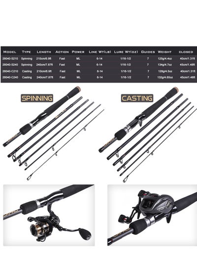 Buy Straight Handle Multi Section Sub Rod Sea Fishing Rod in UAE