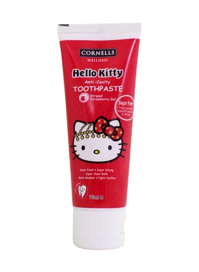 Buy Hello Kitty Strawberry Gel ToothPaste 75Ml in UAE