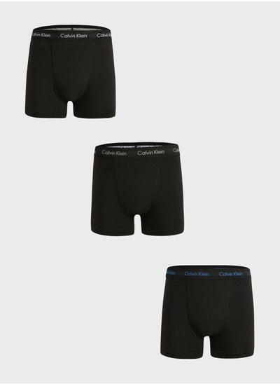 Buy 3 Pack Logo Band Trunks in UAE