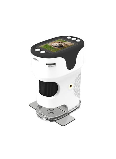 Buy Pocket Microscope for Kids Portable Single Lens Microscope 2.0" IPS Screen 200 Times Magnification in Saudi Arabia