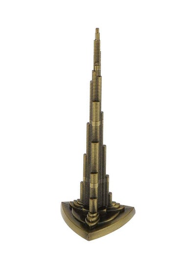 اشتري Metal Dubai Burj Khalifa Tower Bronze Figurine Model UAE Souvenir Good Gift-18X5CM في الامارات