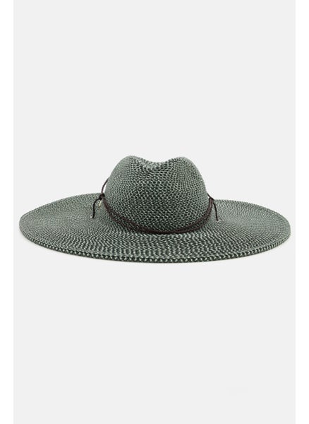 اشتري Women Wide Brim Panama Hat, Green في الامارات