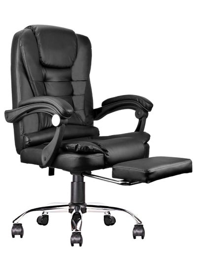 Buy Home Office Chair with Footrest, Managerial Executive Chair Ergonomic High Back Computer Chair with Armrest Lumbar Support in Saudi Arabia